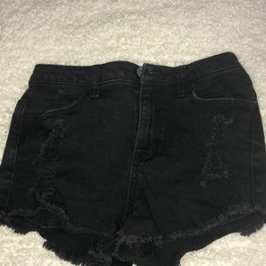 RSQ Maui High Rise Womens Ripped Denim Shorts